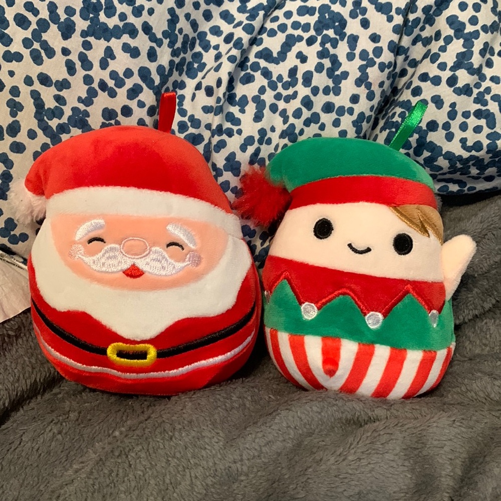 Squishmallow Christmas Ornaments Set of two